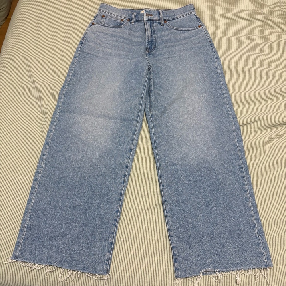 Madewell The Perfect Vintage Wide Leg Crop Jeans